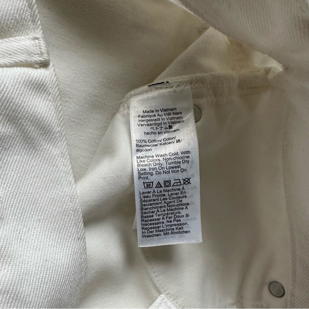 Jcrew Relaxed Denim Short White New With Tags Size 27 - Picture 7 of 12
